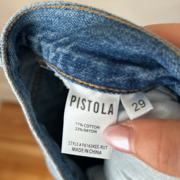 Pistola Stevie High Rise Flare Jeans Ruthless Distressed ripped size 29 - Picture 10 of 11